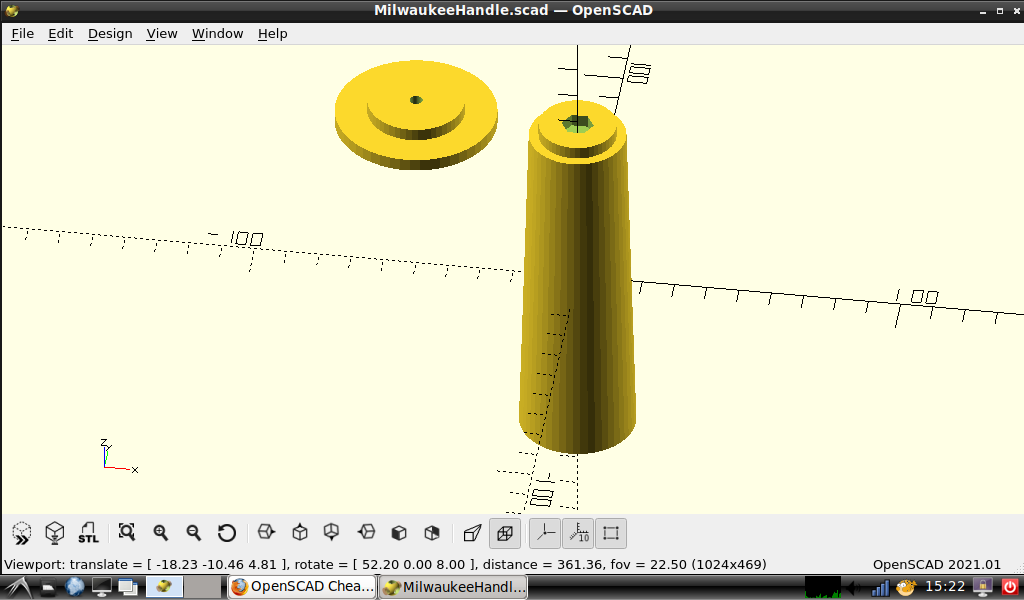 Parametric Angle Grinder and tool handle v2.0 by PrintHermit Download