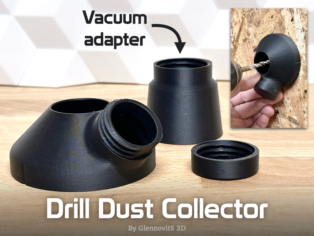 Must-Have Accessory Drill Dust Collector  Dust collector, Electric drill,  Drilling holes
