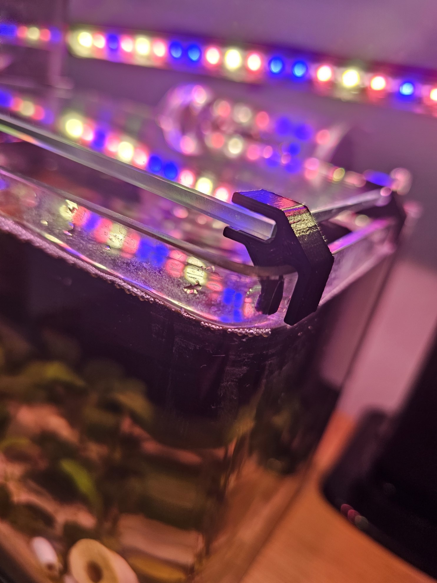Soporte para cristal superior pecera acuario