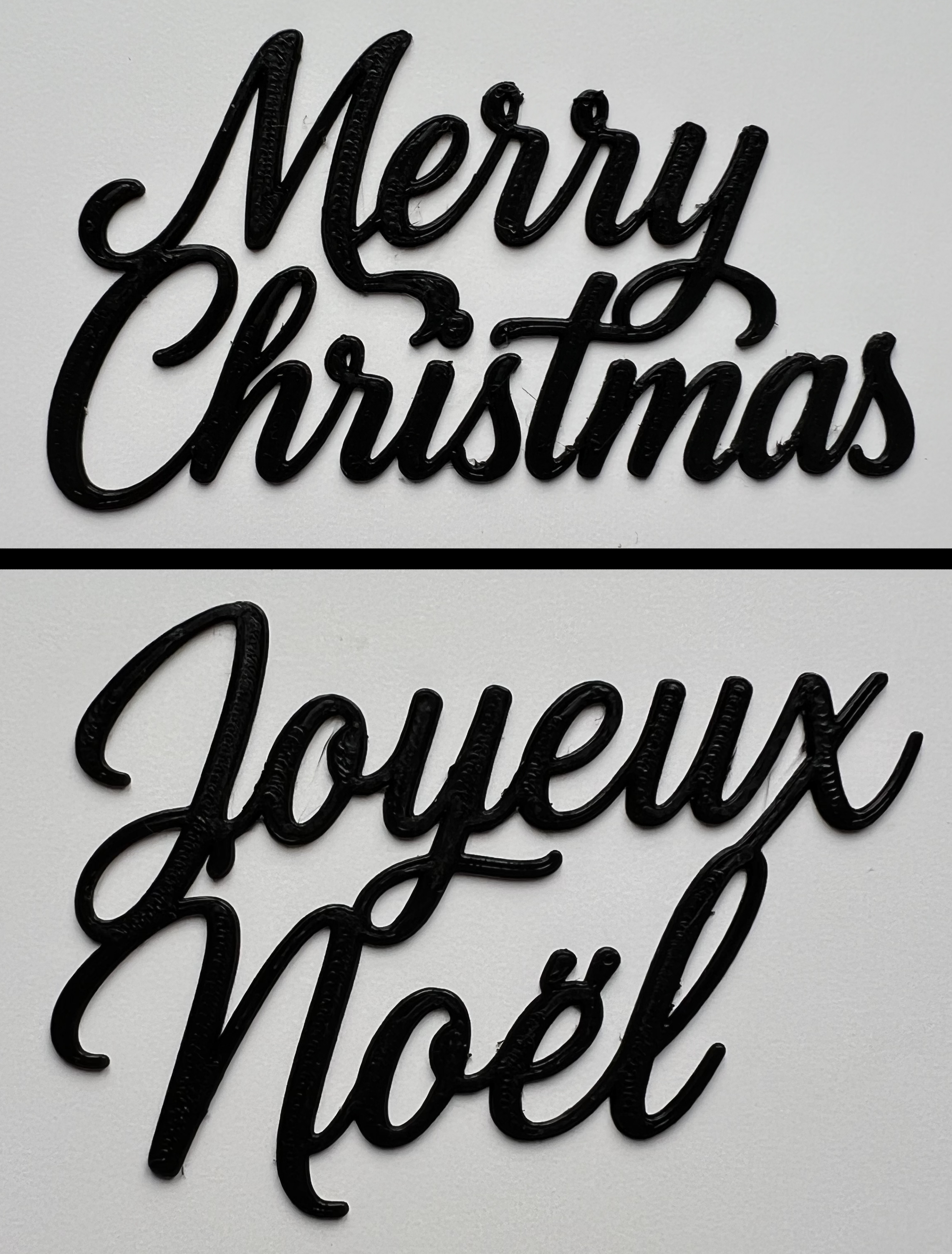 Merry Christmas - Joyeux Noël Wall Art #1