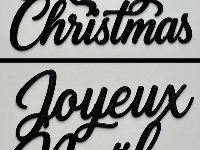 Merry Christmas - Joyeux Noël Wall Art #1