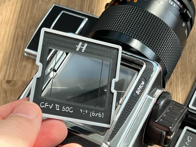 Hasselblad 500 body viewfinder crop mask for CFV II 50C