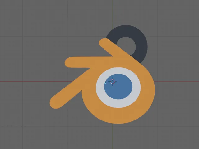 Blender Logo Keychain