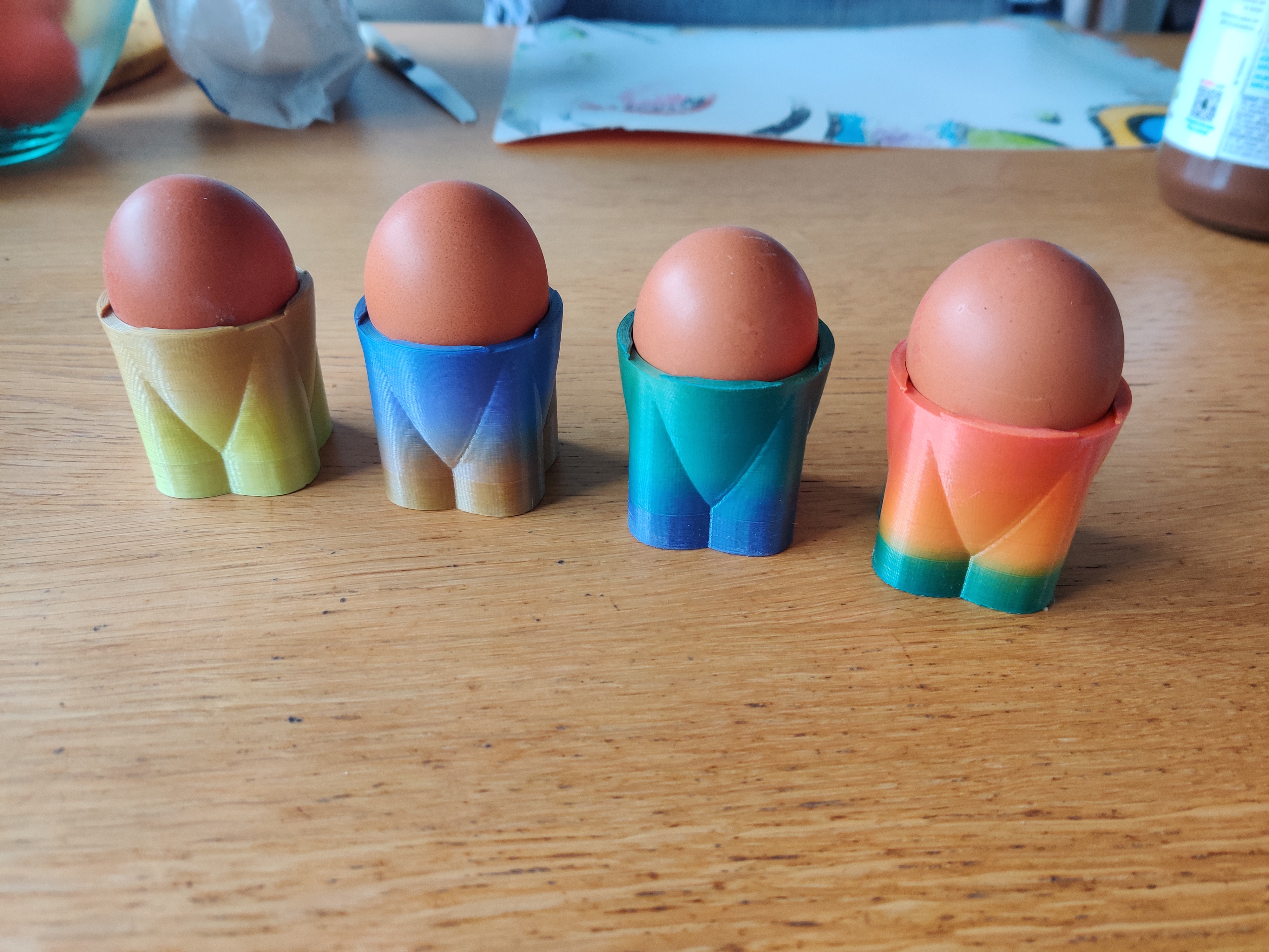 Eierdopje, Egg cup. Huevera. Coquetier.