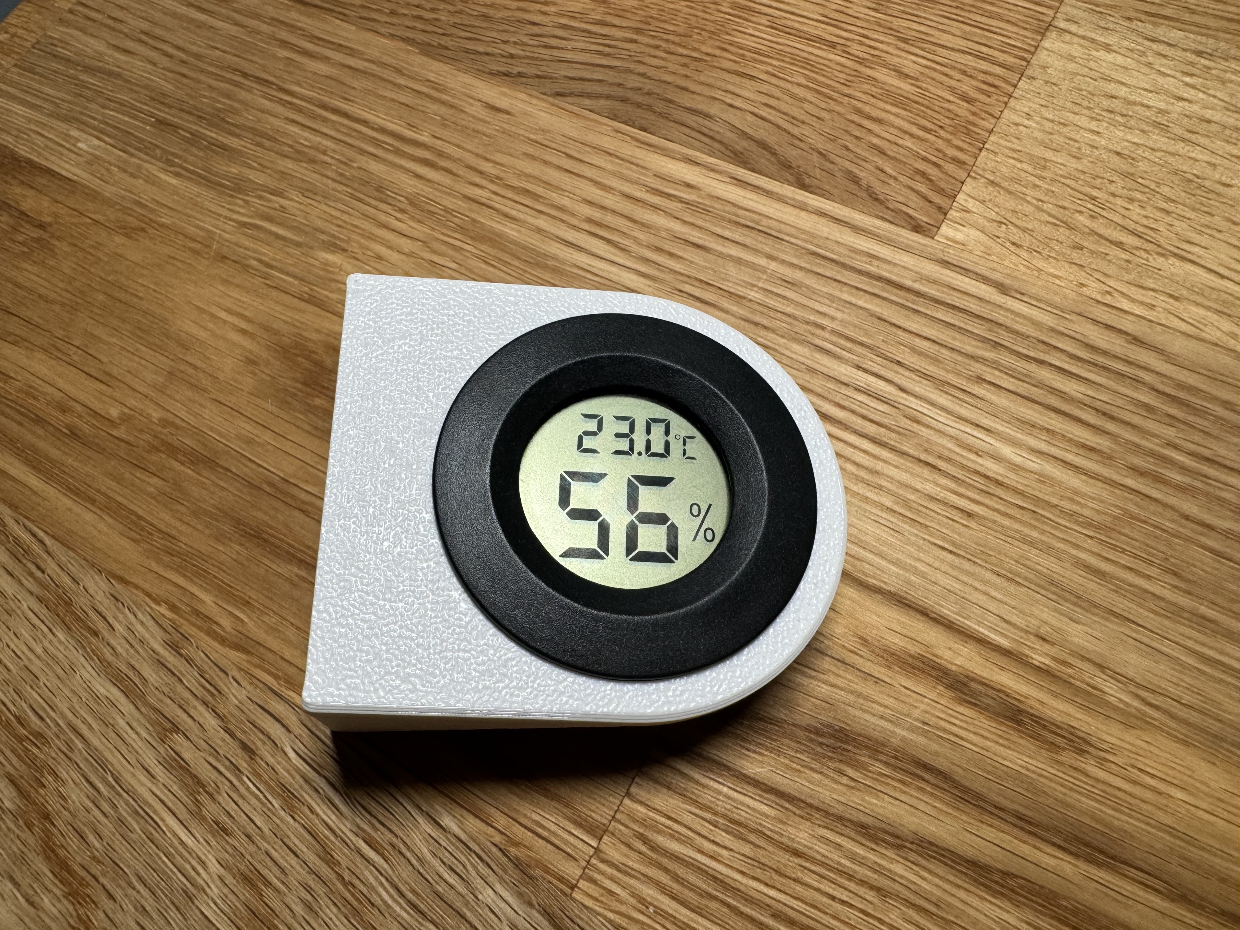 Hygrometer Holder for Printer Enclosure (e.g. Ikea Lack Enclosure)