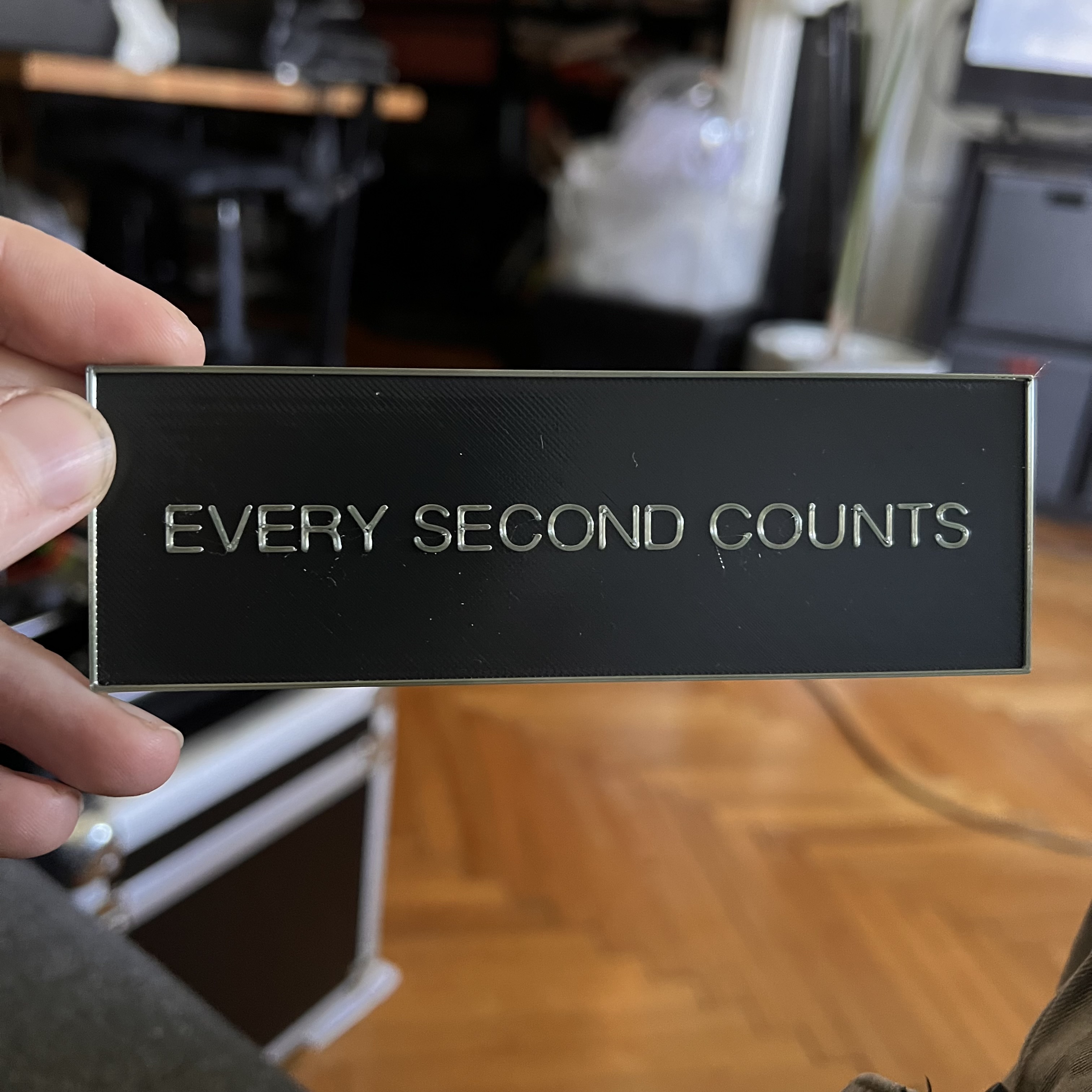 Every Second Counts - motivational message — miniatura 2