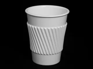 Coffee Cup Cardboard Twisted