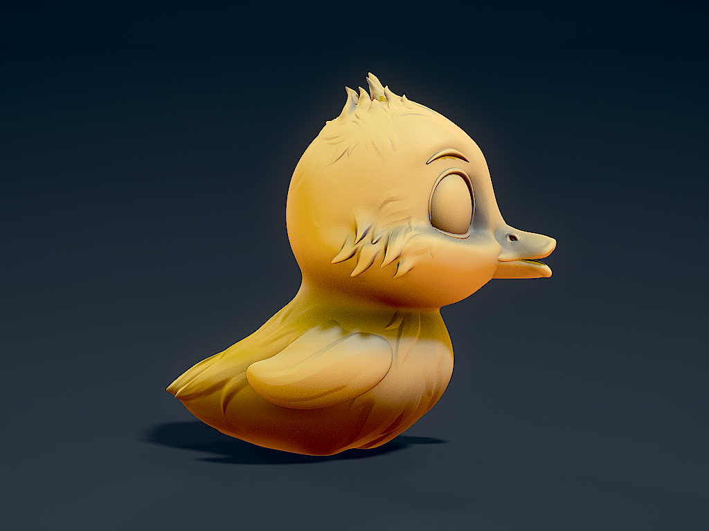 Miniatura 4 do modelo 3D Cute duckling