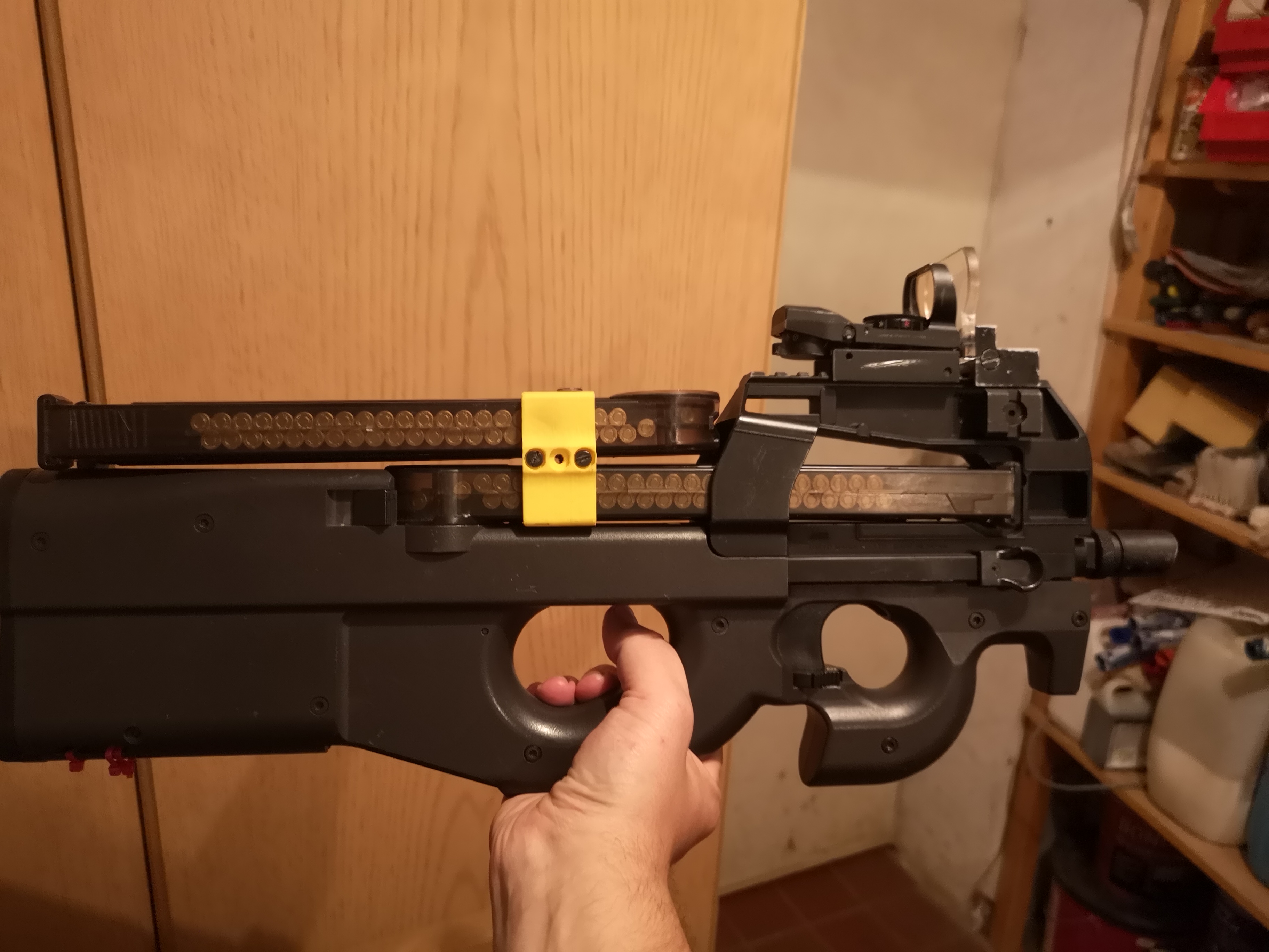 P90 Double Mag Clip (Airsoft) by Thimo Küster Download free STL model