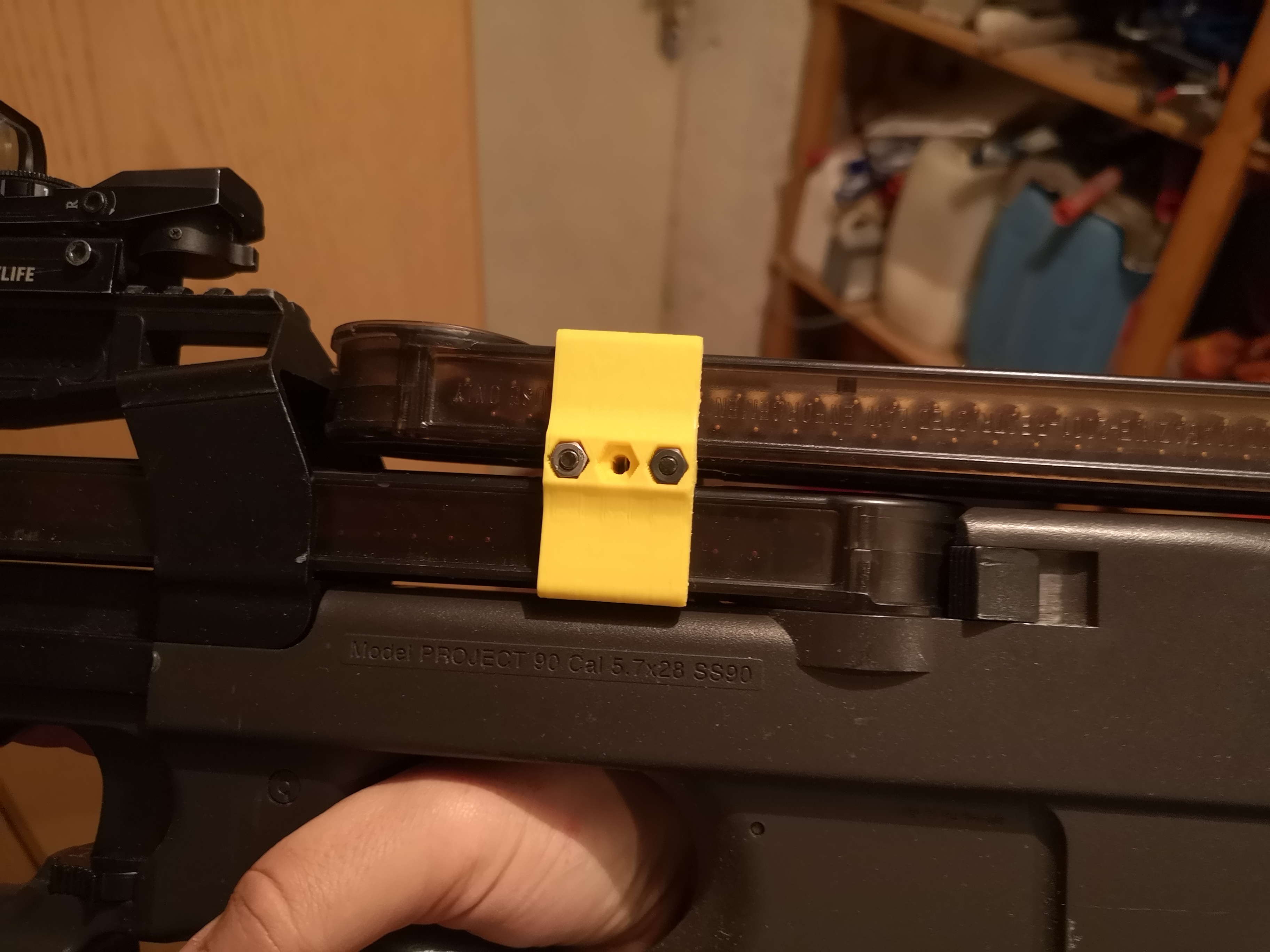 P90 Double Mag Clip (Airsoft) by Thimo Küster Download free STL model