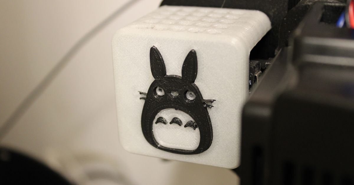 Ender 2 Pro - Totoro QR-Code cover by moSushi | Download free STL model ...