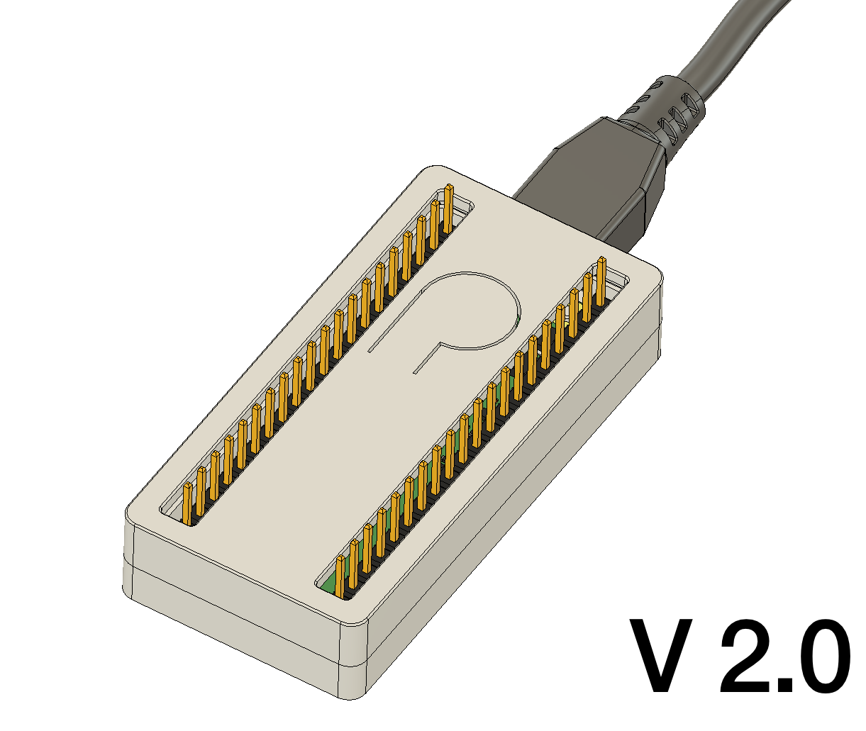 Raspberry Pi Pico Snap-fit case v2.0