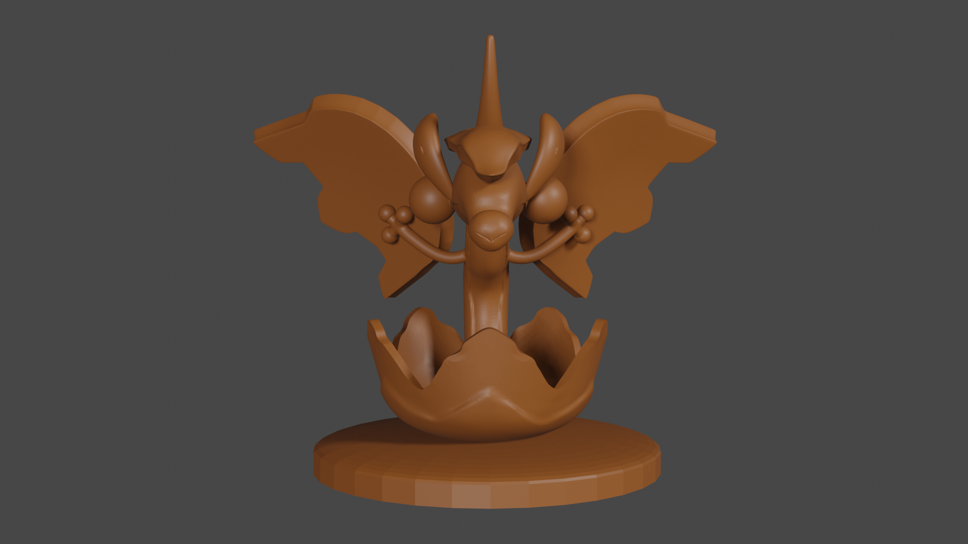 Pokemon inspired, Flapple, Tabletop DnD miniature