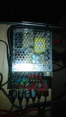 Mounting plate for Raspberry Pi power supply unit.