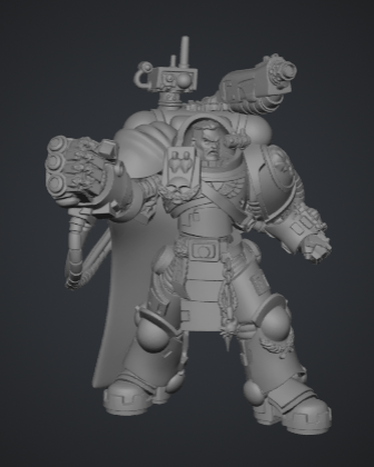 Imperial Fists Third Captain Tor Garadon 3D model