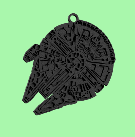 christmas tree ornament falcon