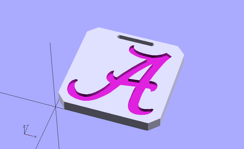 Alabama A Tag
