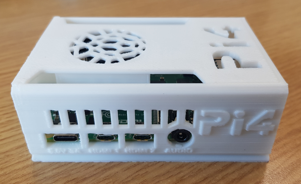 Raspberry Pi 4b Case With Internal 30mm Fan With Wall Or Stand Mount By Chitownguy Download