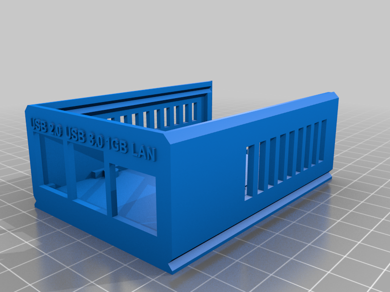 Raspberry Pi 4b case with internal 30mm fan. With wall or stand mount.