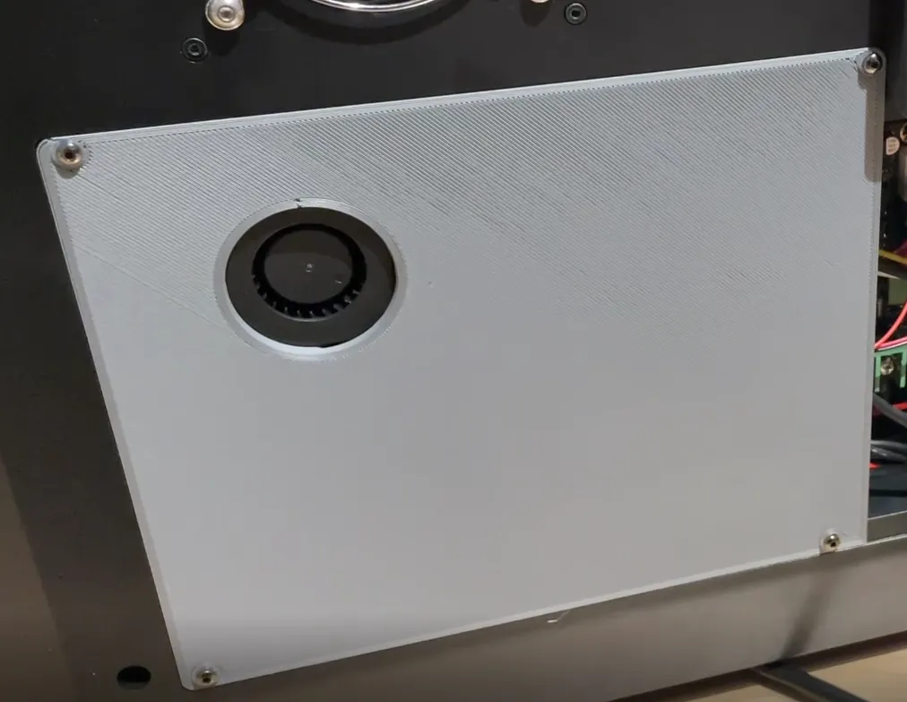 QIDI X-Max 3 Silent Mod Fan adapter plate - Backplate Rearcover
