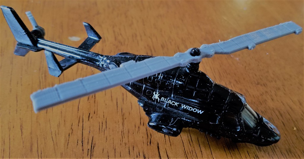 Matchbox Black Widow Helicpter Rotor