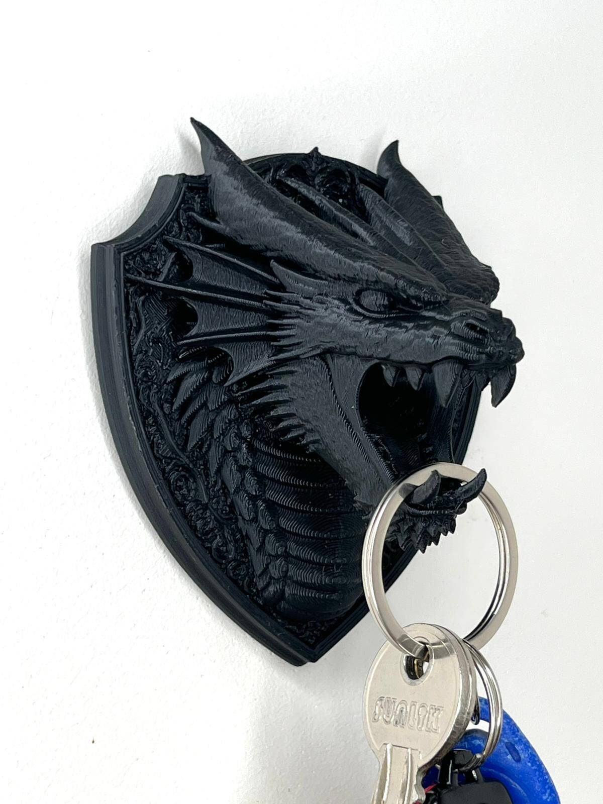 Dark dragon key chain organizer
