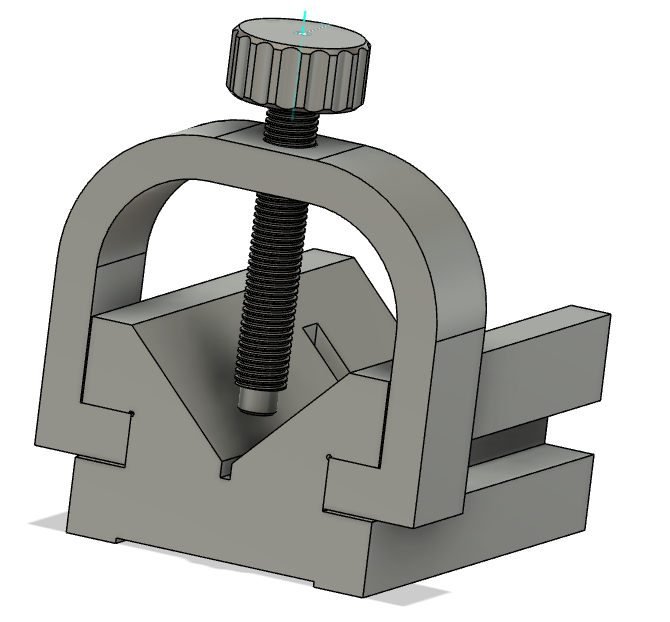 V-Block with clamp