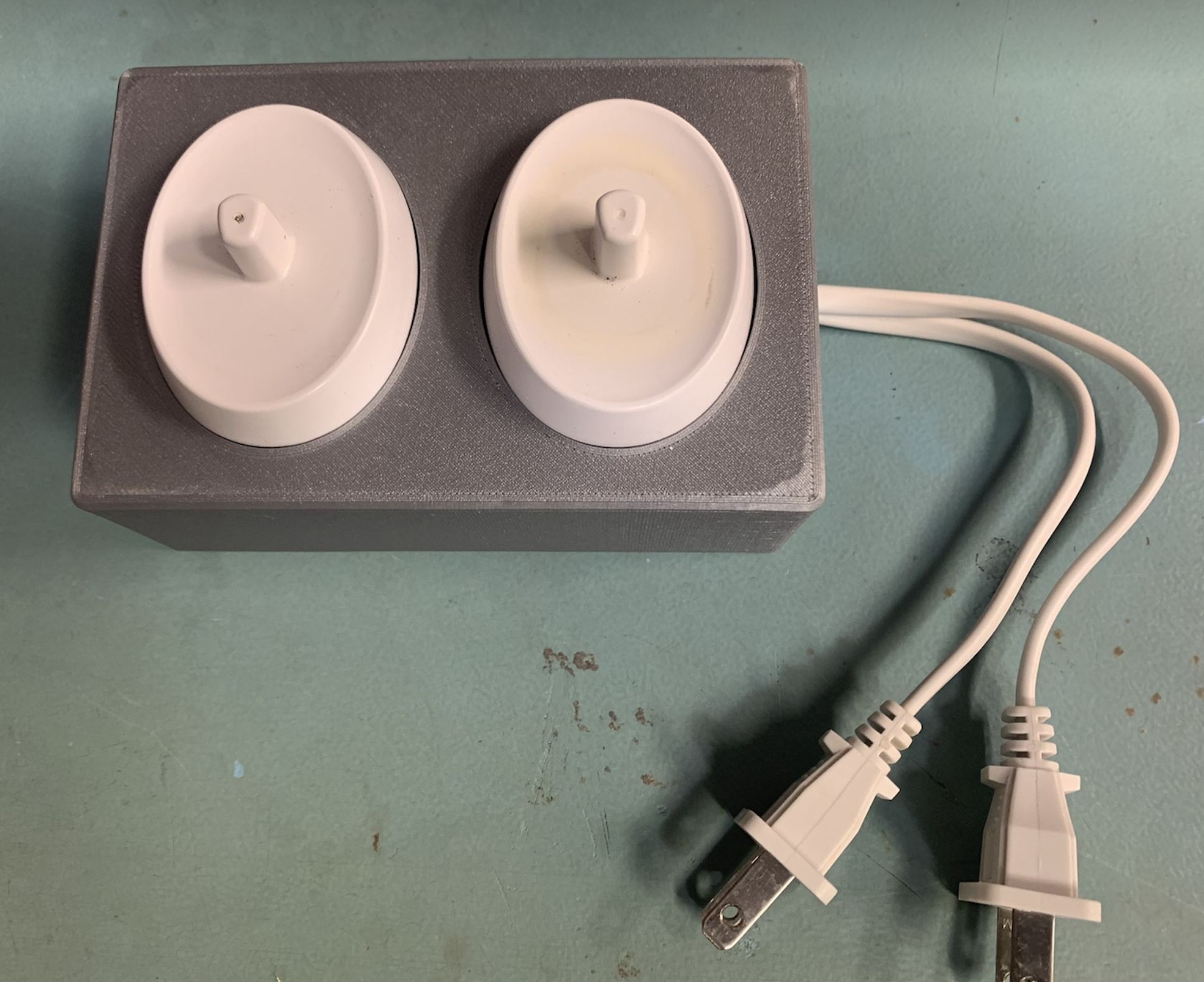 OralB Toothbrush Charging Station with Integrated Waterpik Tip