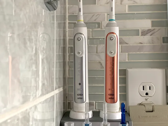 Oral-B Toothbrush Charging Station with Integrated Waterpik Tip Organizer