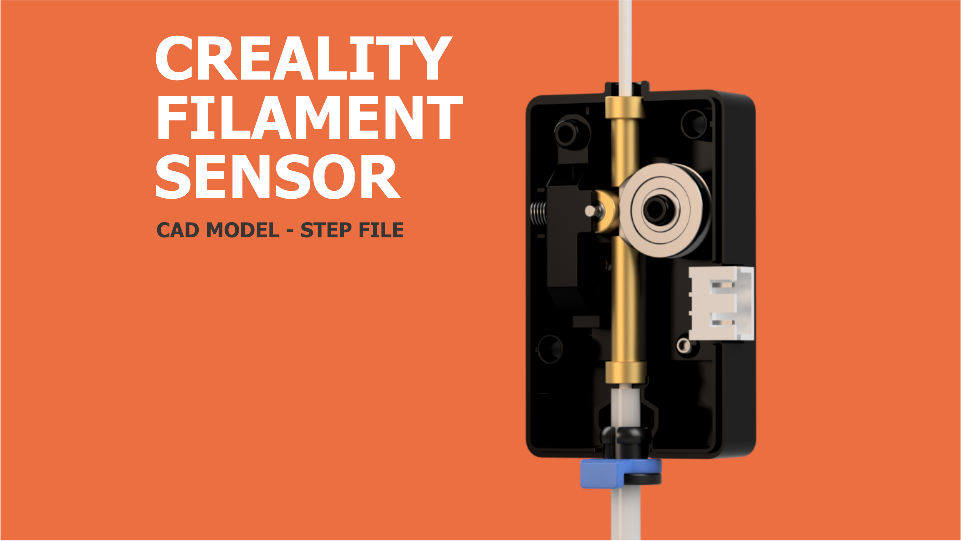 Creality Filament Runout Sensor CAD By Henlor | Download Free STL Model ...