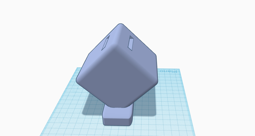 Cubic Piggybank with a stand