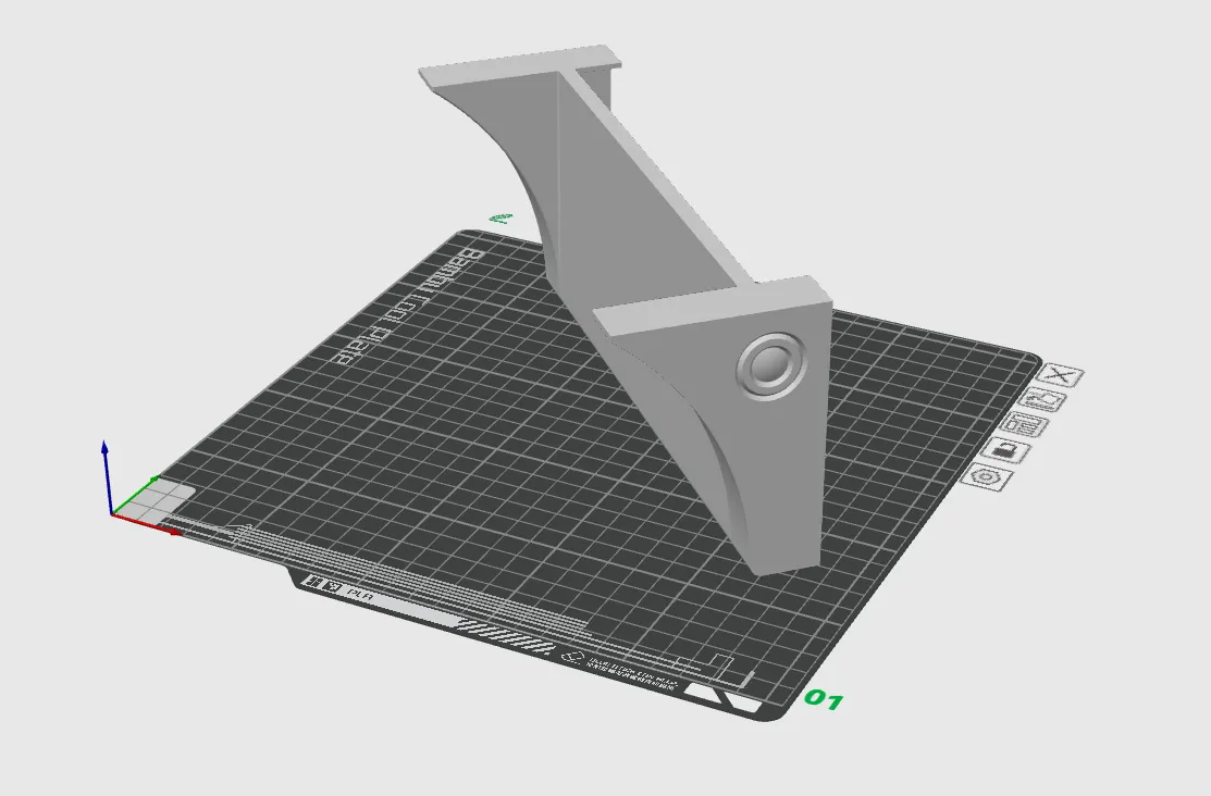 Small mini shelf for 3m command strips by CHUCKD, Download free STL model