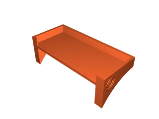 Small mini shelf for 3m command strips by CHUCKD, Download free STL model