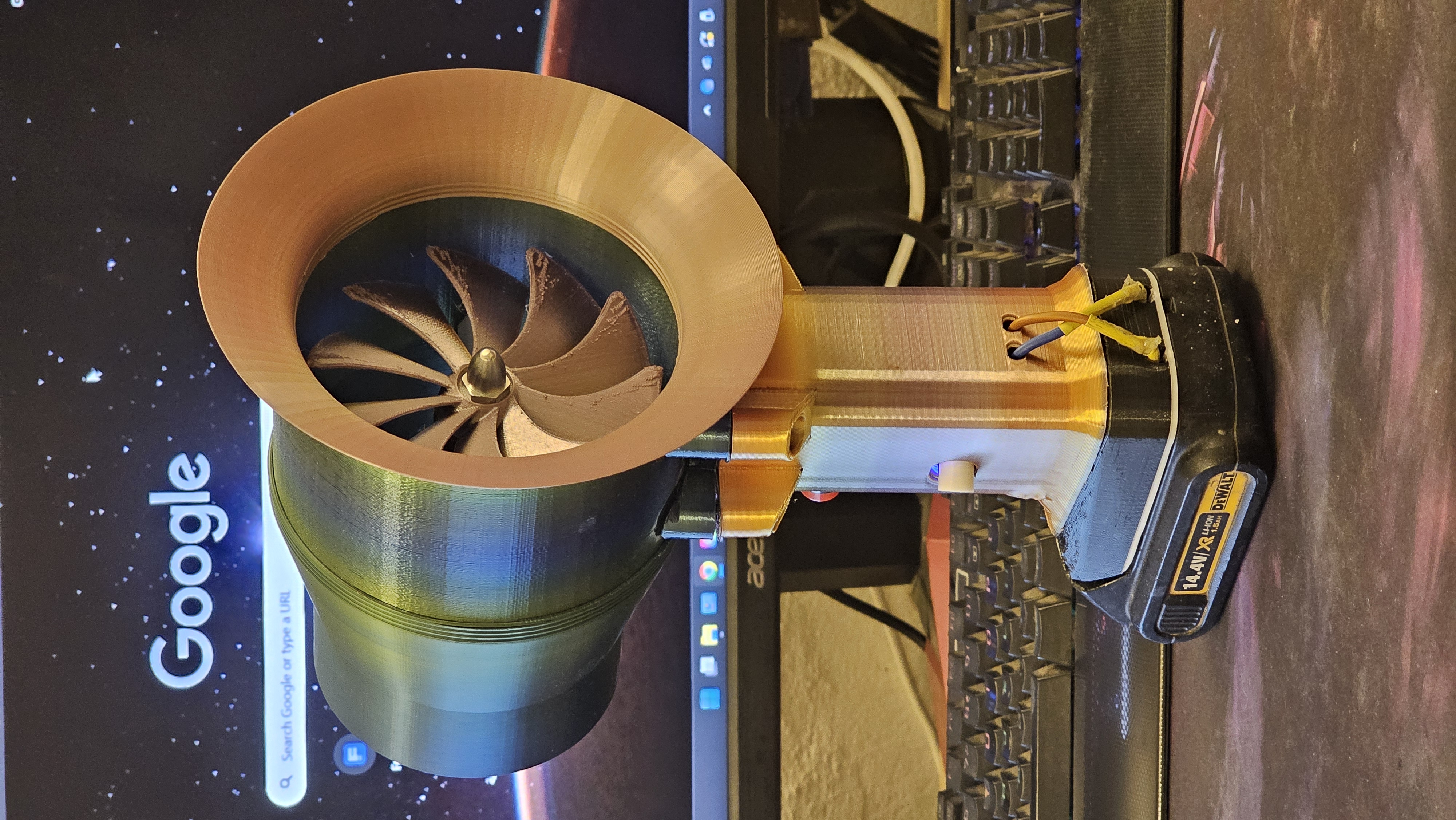 Jet Fan - fully 3d printed