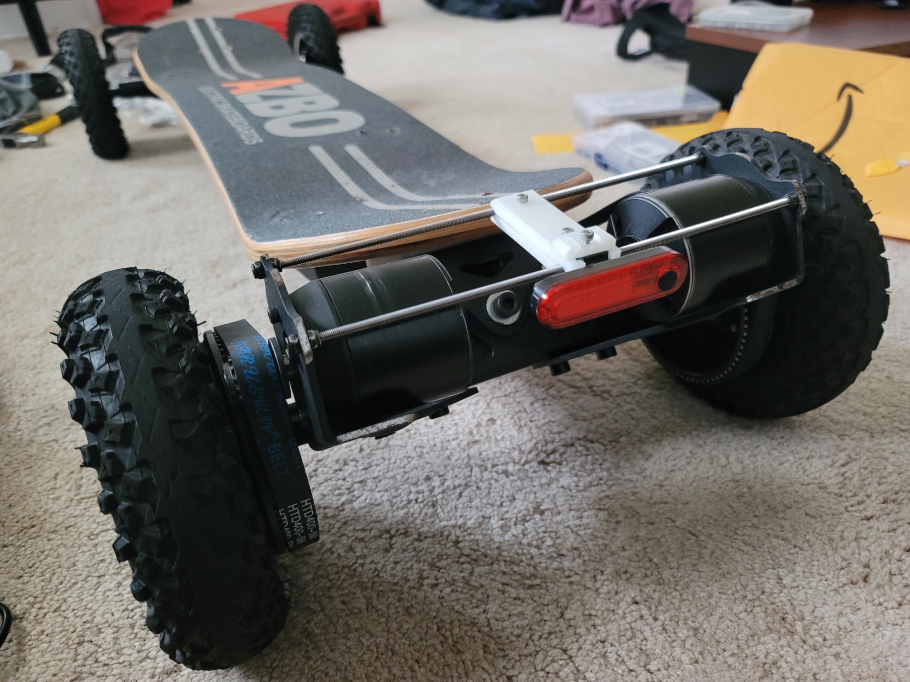 Electric Skateboard Tail Light Mount by Mobius-1 | Download free STL ...