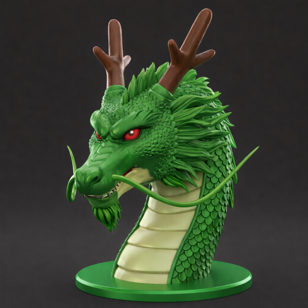 Shenron Head – Headphone Stand / Decorative Bust
