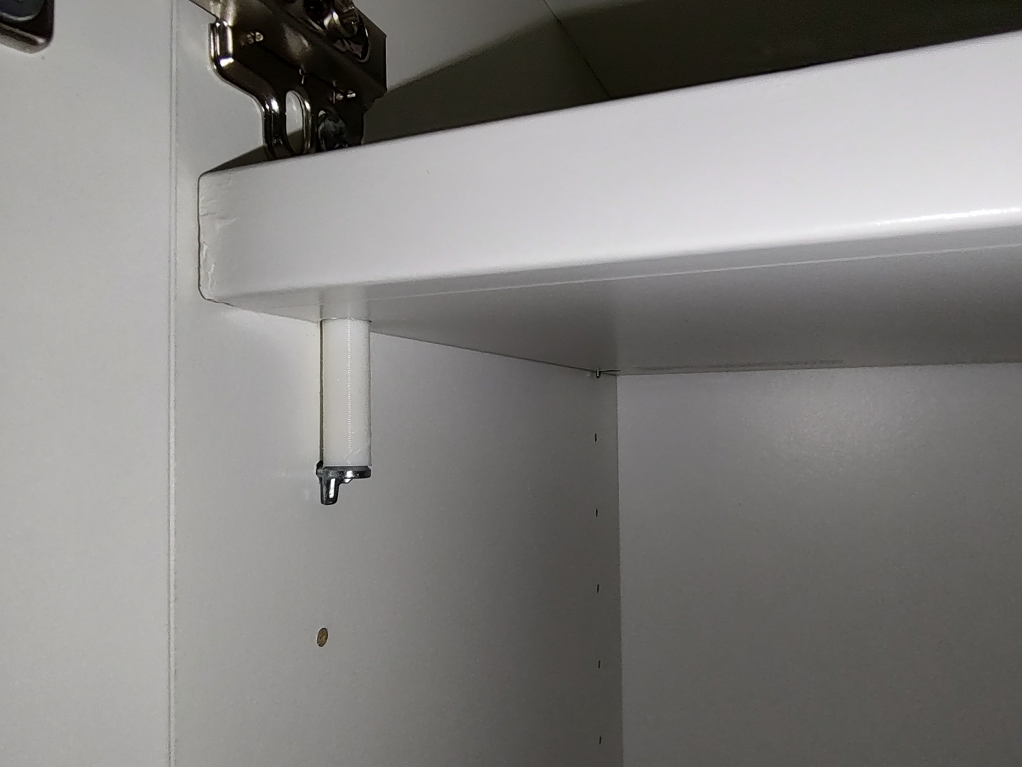 Pin extender for IKEA Billy shelf