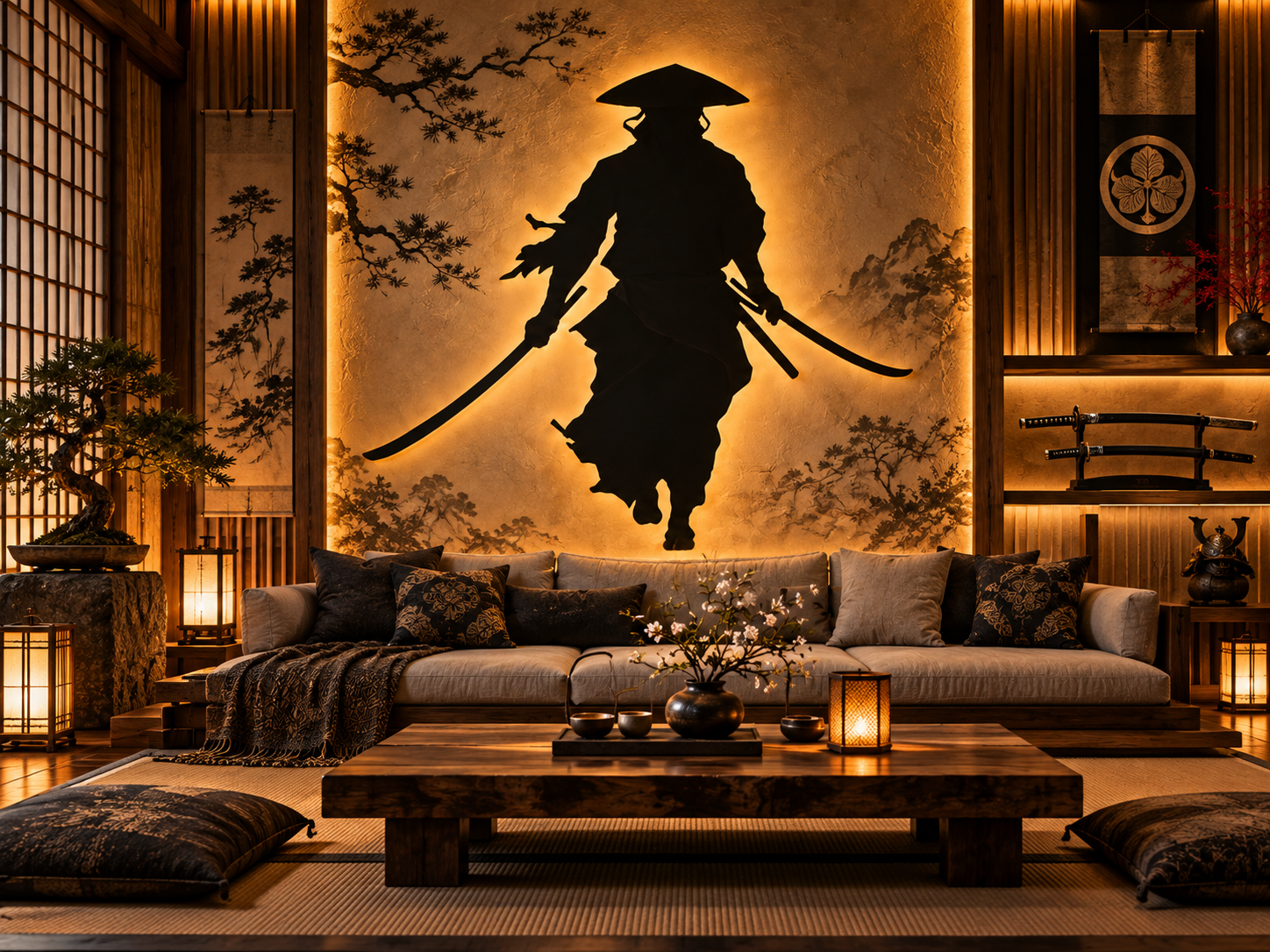 WallArt - Samurai Japan Warrior 001