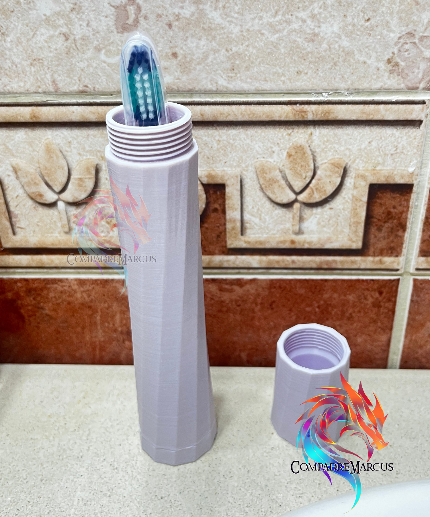 Toothbrush Travel Case / no supports / 3mf included