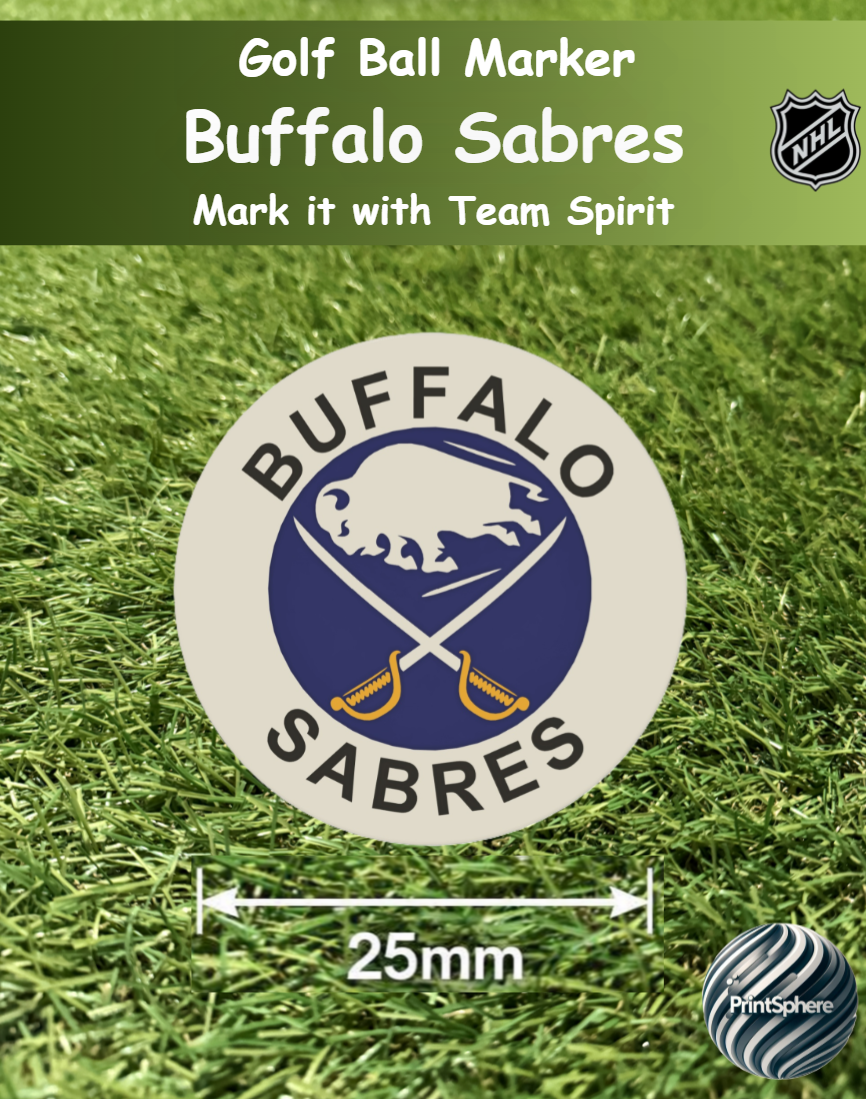 Golf - Golf Ball Marker - NHL - Atlantic - Buffalo Sabres