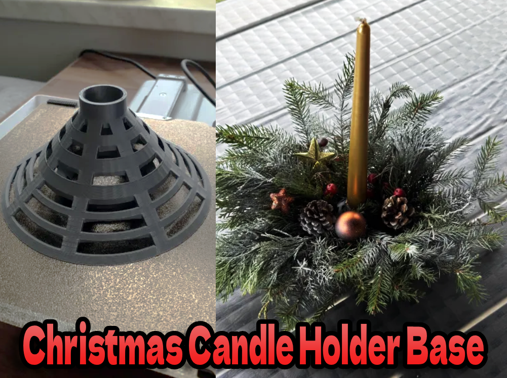 Christmas Candle Holder Base