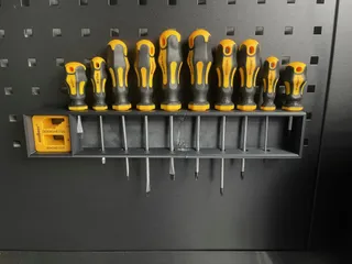 screwdriver and demagnitizer holder for bott square peg board