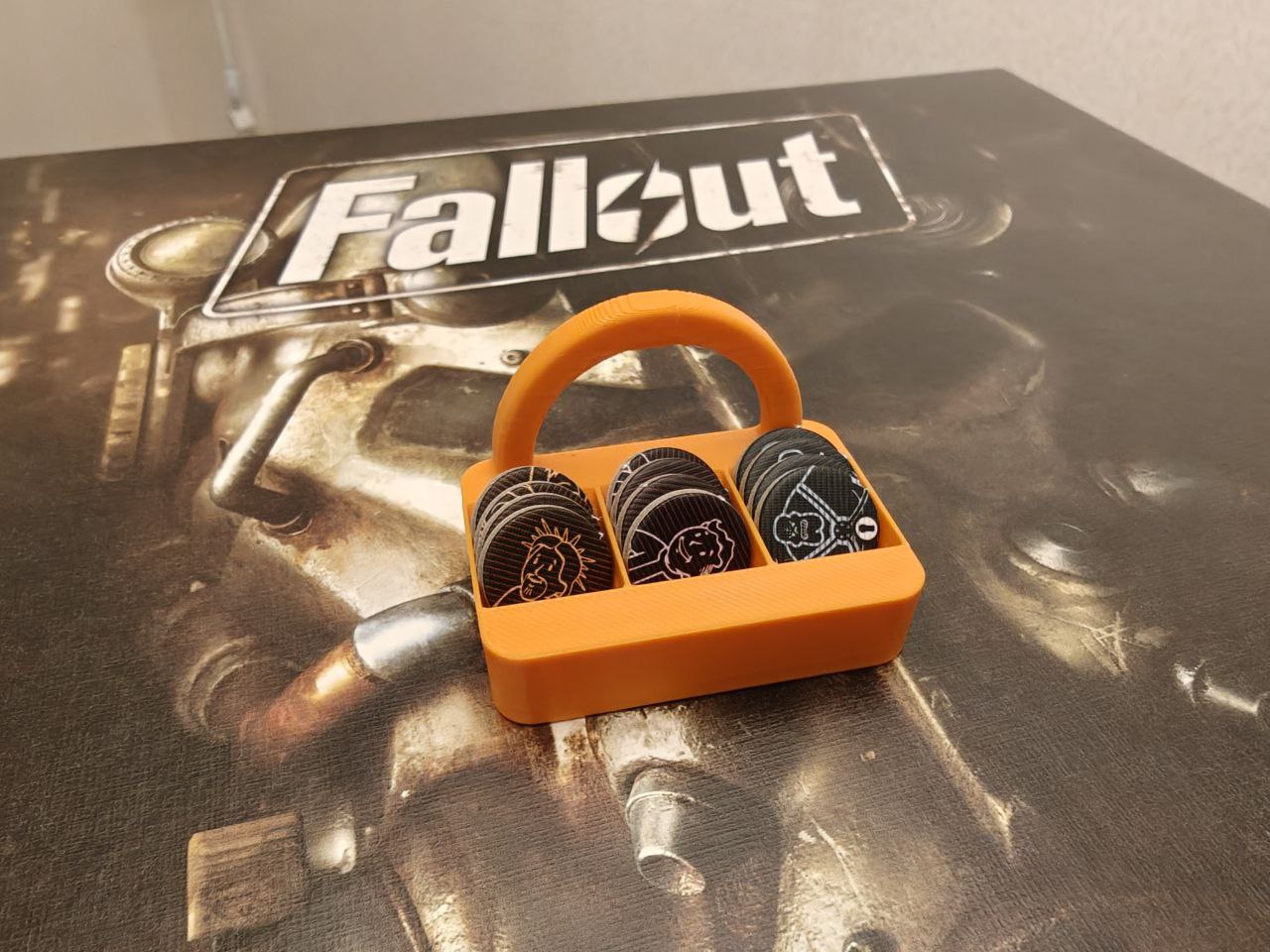 Game Chip Insert for fallout board game — miniatura 3