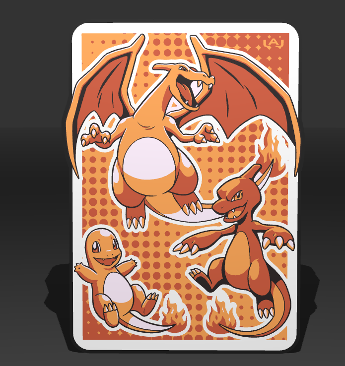 Charmander Evolution LED Panel – Fire Pokémon Retro Glow — miniatura 4
