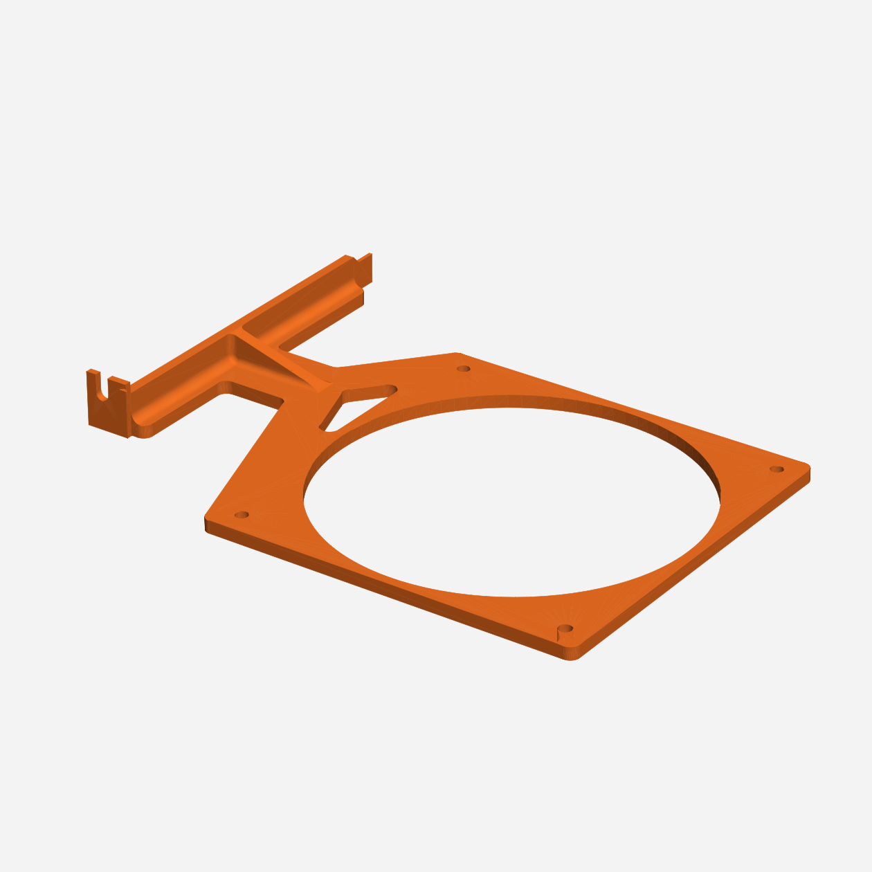 120 mm Fan Bracket on a PCIe Slot Cover (GPU Backplate Cooling) — STL ...