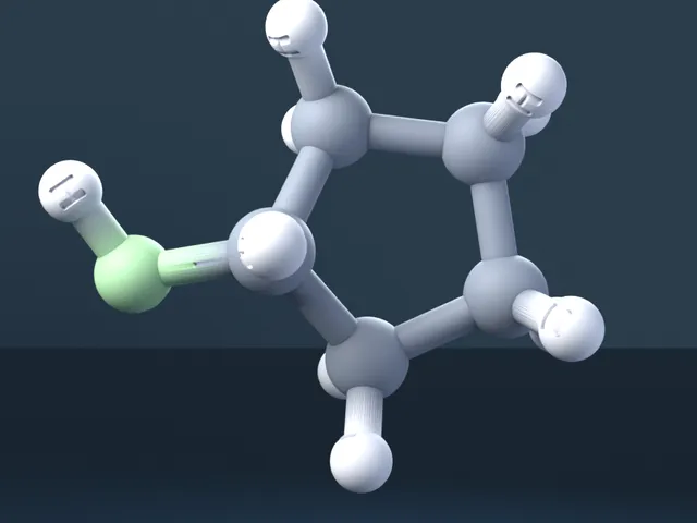Cyclopentylamine 3D Molecular Model — CAS 1003-03-8