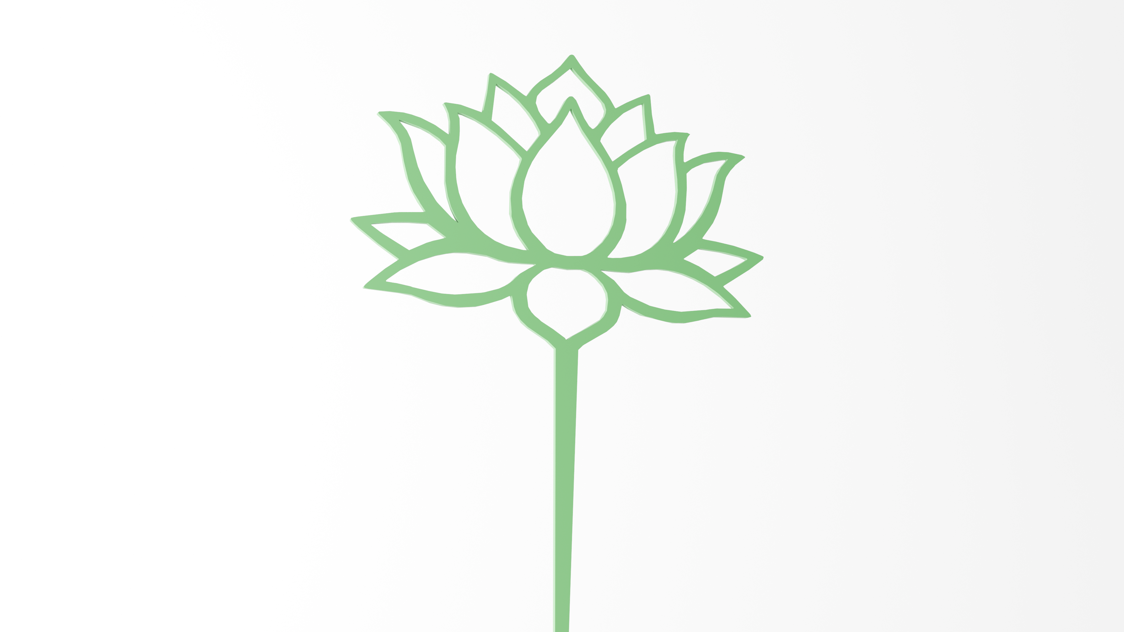 Lotus Plant Stake