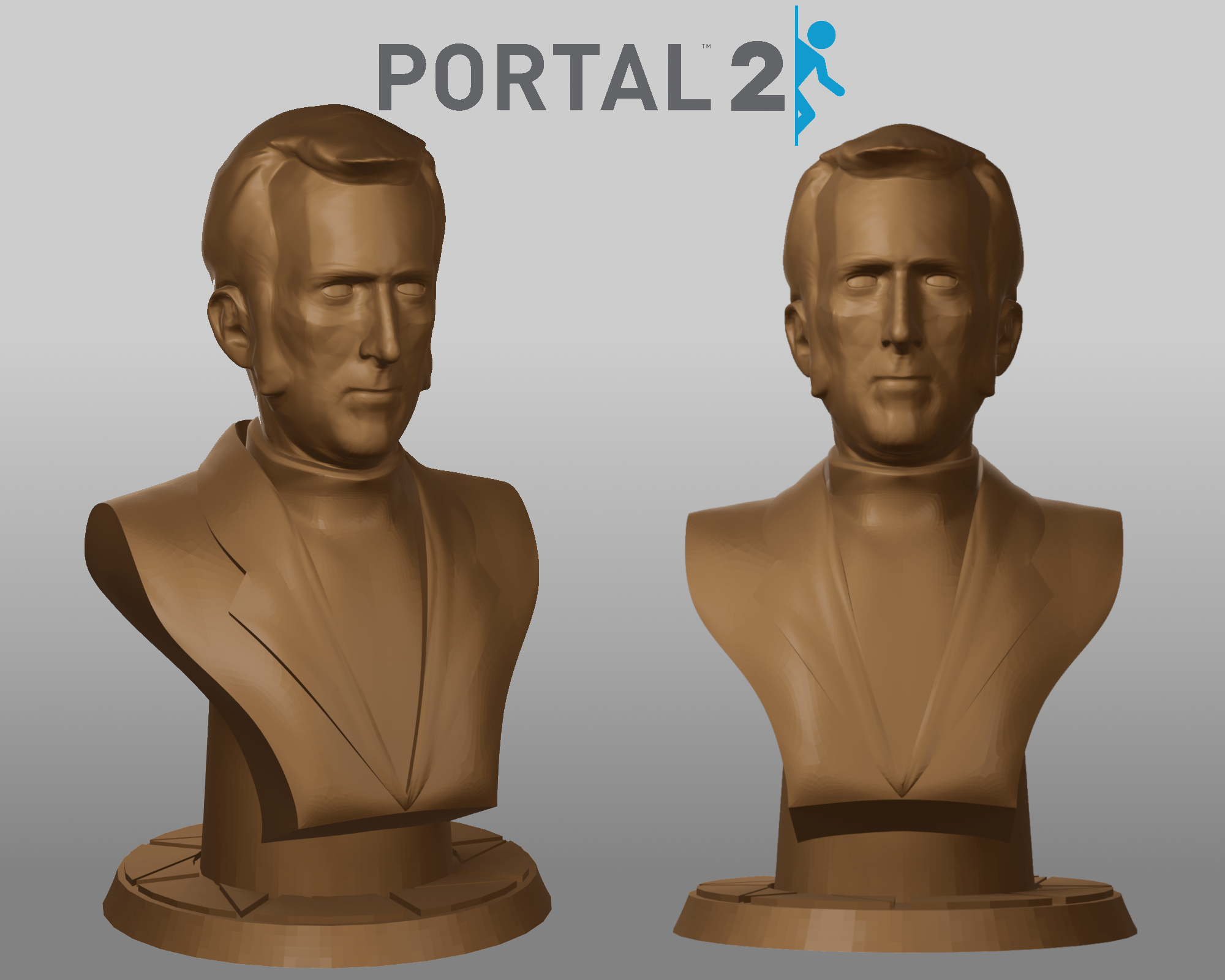 Cave Johnson Bust (Portal 2)
