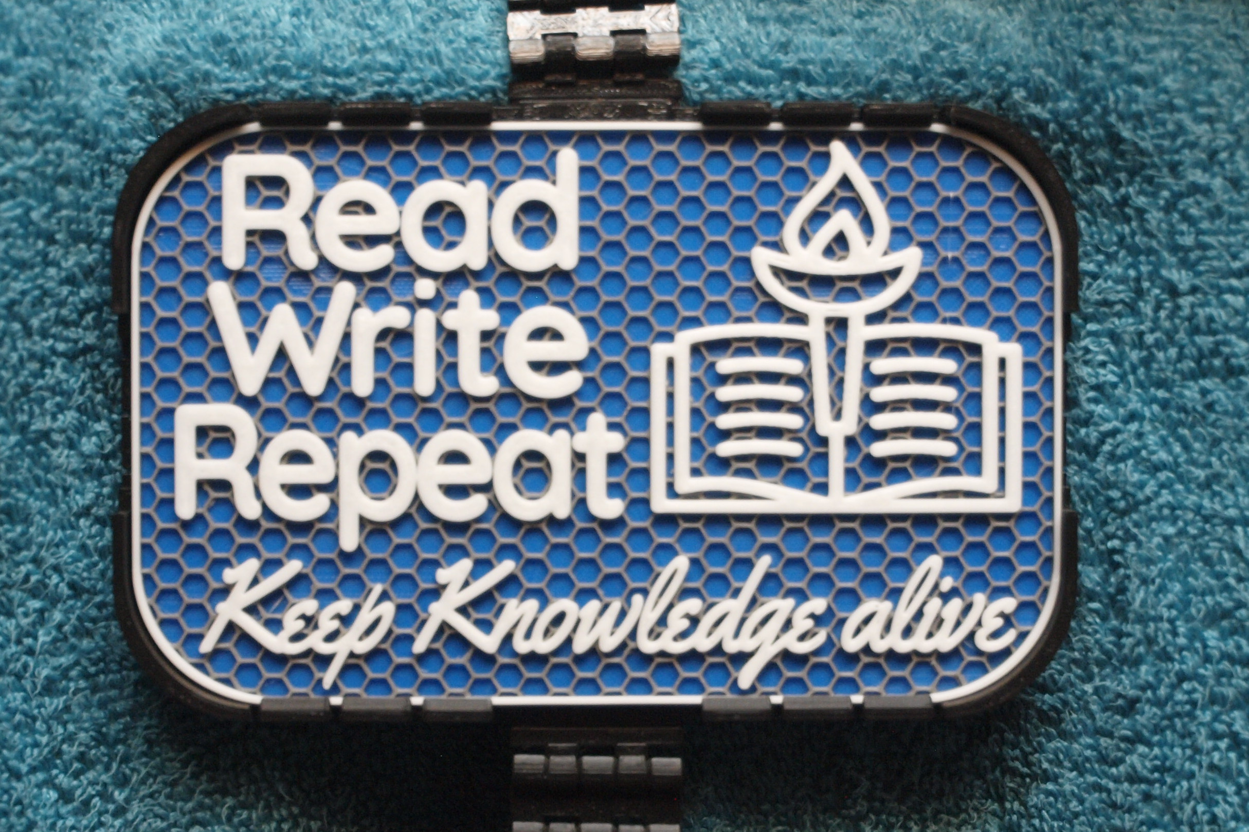 Read, Write, Repeat sign