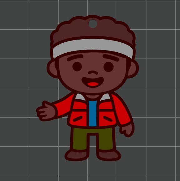 Stranger Things Lucas Sinclair - Keychain
